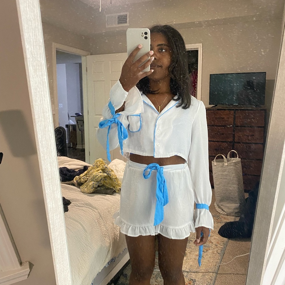 Beach Riot Aurora & Luna PJ Set White
